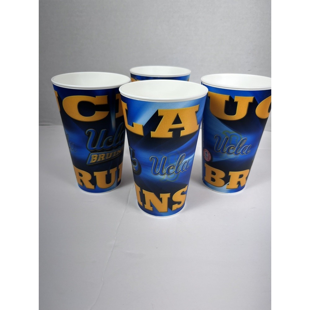 UCLA Bruins Holographic Cups 3-D Capital Cups Made In USA Set Of 4